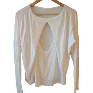 Elegant White Long Sleeve Women's Top